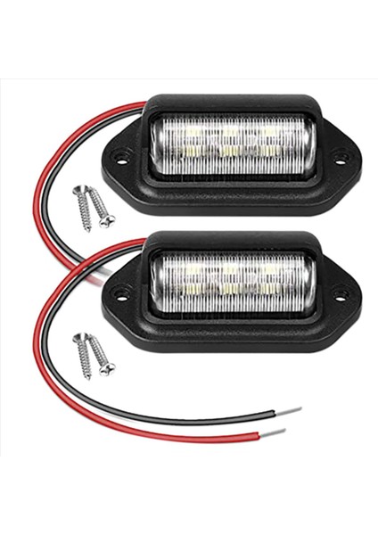 6pcs 12V LED Numara Plaka Plaka Işığı Otobil Tekneleri (Yurt Dışından) fiyatları