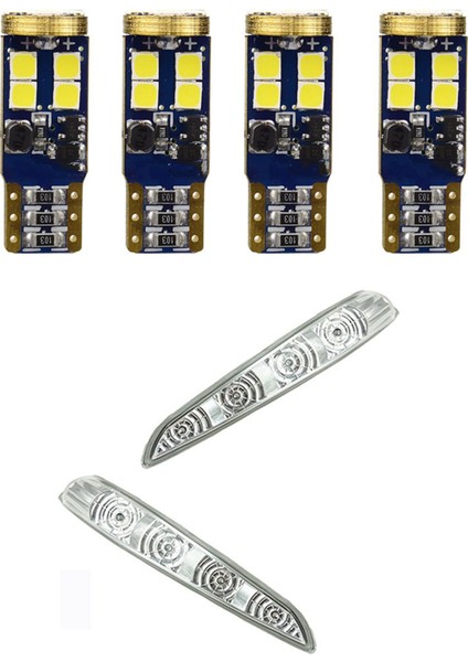 4x T10 168 LED Araba Ampulü 194 W5W 12-Smd 3030 Yonga Se (Yurt Dışından)