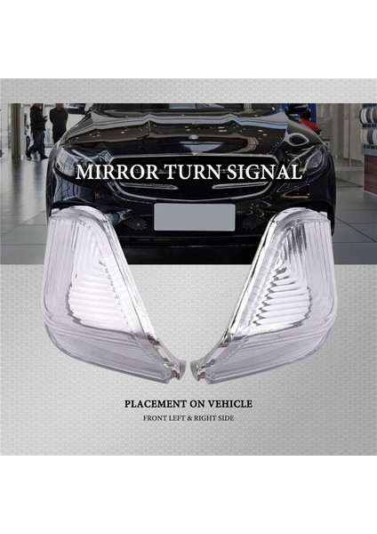 Kanat Ayna Kapısı Göstergesi Lens Çifti Mercedes Sprinter Için Sol ve Sağ 2006-2017 (Yurt Dışından) indirimleri