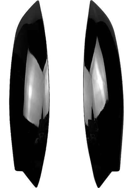 Parlak Siyah Farlar Kaşlar Göz Kapakları Kapak Kirpik Kafası Işık Lambası Çıkartmaları Golf 5 R32 Mk5 (Yurt Dışından)