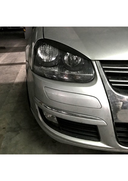 Parlak Siyah Farlar Kaşlar Göz Kapakları Kapak Kirpik Kafası Işık Lambası Çıkartmaları Golf 5 R32 Mk5 (Yurt Dışından) modelleri