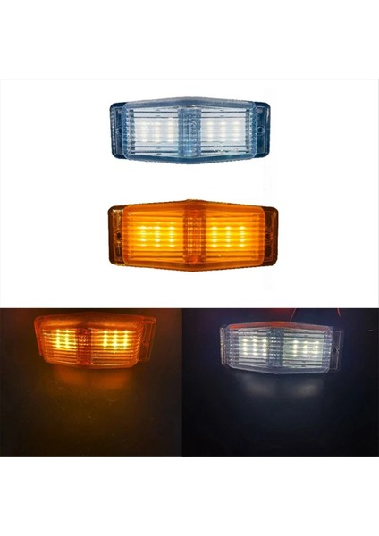 Scania Volvo Adam Benz Kamyon Kamyonu Ön Çift Burner Gösterge Işıkları Ön Izgara Işık LED Marker Lambası (Yurt Dışından) modelleri