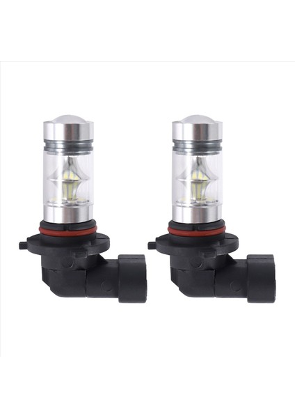 2x 6000K Süper Beyaz H10 9045 9145 9140 100W 1200LM LED Sis Ampul Projektör Sürüş Drl (Yurt Dışından) fırsatları