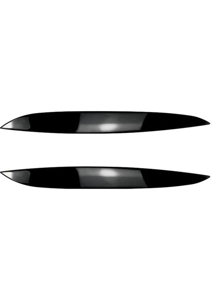 Vw Golf4 Mk4 Iv 1997-2005 Parlak Siyah Ön Far Kapağı Garnitür Strip Kaş Kapak Döşeme Sticker (Yurt Dışından)