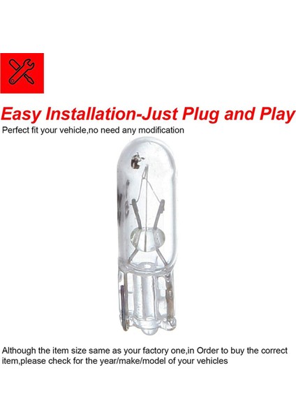 30PCS T5 17 86 206 286 Halojen Ampul Araç Gösterge Panel (Yurt Dışından) fırsatları