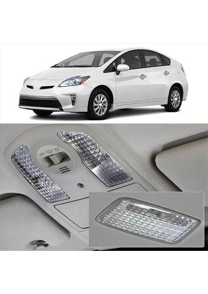 6pcs Araba Kristal Berraklığında Harita Toyota Prius Işık Okuma Işık Kapağı 2010 - 2015 (Yurt Dışından) indirimleri
