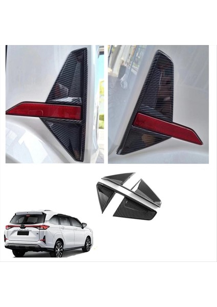 Toyota Veloz Için 2022-2024 Karbon Fiber Araba Arka Sisli Lamba Kapak Çerçevesi Trim Aksesuarları (Yurt Dışından) fiyatları