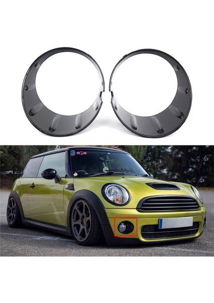 Ön Sis Kapağı R55 Sis Lambası Zirvesi Mini Cooper R55 R56 R57 R58 R59 51117248791 51117248792 (Yurt Dışından) indirimleri