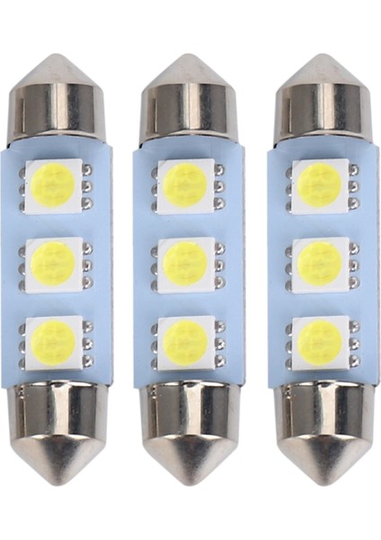 2x Ampul Mekiği Festoon 3 LED 39MM Canbus Beyaz (Yurt Dışından)