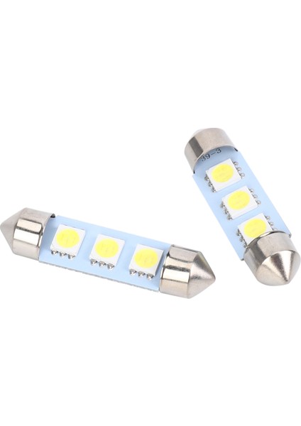 2x Ampul Mekiği Festoon 3 LED 39MM Canbus Beyaz (Yurt Dışından) modelleri