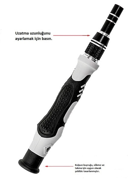 115 Li Tornavida Seti - Manyetik Uçlu,tüm Elektronik Cihazlar | Telefon - Laptop - Saat Tamir Kiti indirimleri