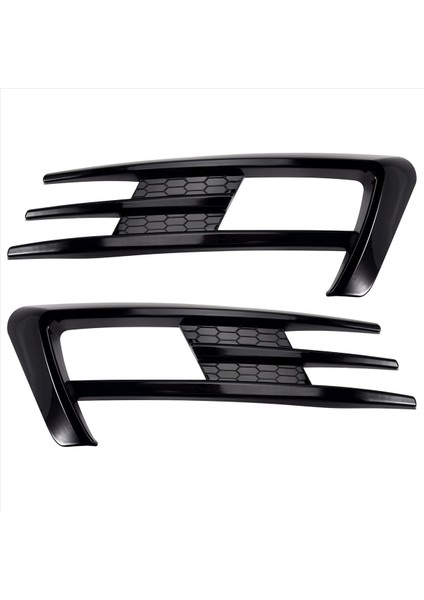 Golf 7 Mk7 2014 2015 2016 2017 Ön Tampon Sis Izgarası Sis Lambası Kaş Kapağı Trim Parlak Siyah (Yurt Dışından)