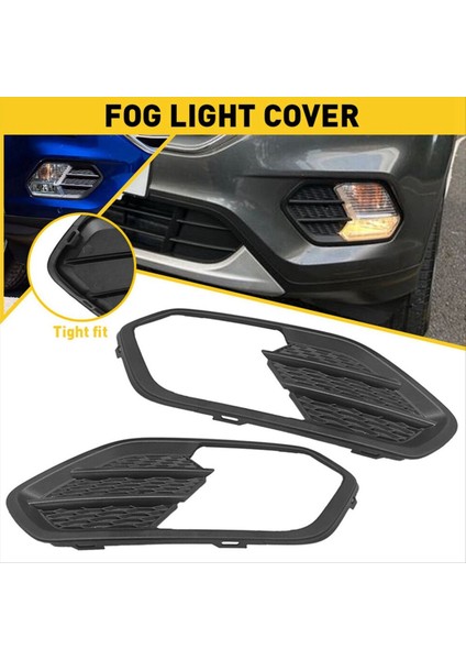 1 Çift Ön Tampon Sis Lambası Çerçeve Izgara Kapağı F01039178 Ford Kaçış Kuga 2017-2019 (Yurt Dışından) modelleri