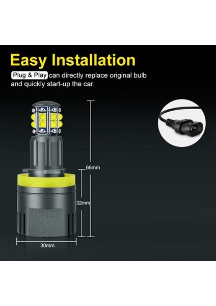 H8 Far Ampulü 6000K 120W LED Melek Gözleri Işıklar Bmw E60 E61 E63 X5 E70 X6 E71 E90 E91 E93 E93 E89 E82 (Yurt Dışından) fırsatları