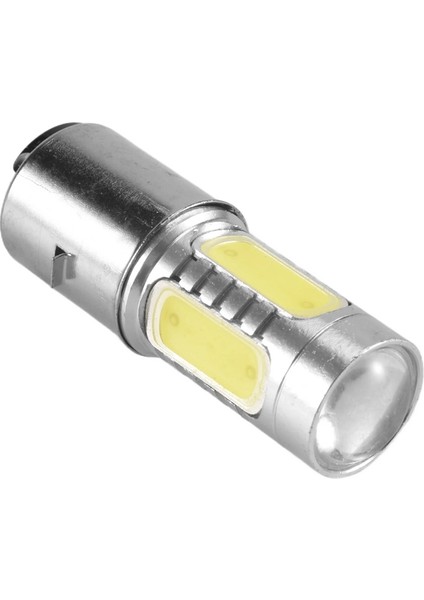 12V BA20D H6 4 Cob LED Beyaz Ampul Işığı tosiklet Bisi (Yurt Dışından)