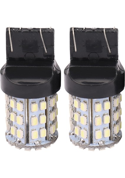 2x T20 7440 7443 64 Smd Beyaz 6000K Ters Fren Kuyruğu LED Ampul Lambası 12V (Yurt Dışından)