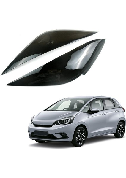 Reçine Ön Far Kapağı Kafası Işık Lambası Göz Kapağı Kaş Döşemesi Honda Fit Caz 2021 2022 (Yurt Dışından) modelleri
