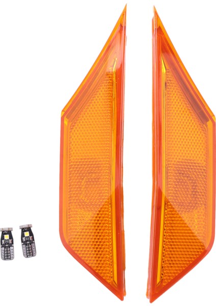 2016 Için 1set Yan Işaret Lambası Lensi 10 Nesil Honda Civic Sedan/coupe/hatchback (Turuncu) (Yurt Dışından) fiyatları