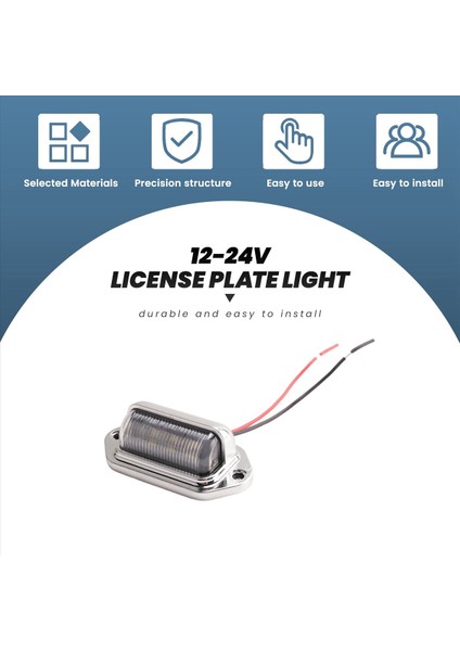 12-24V 6 LED Numaralı Plaka Işık Tekne Güverte Geçit Adım Lambası Rv Fragman (Yurt Dışından) modelleri