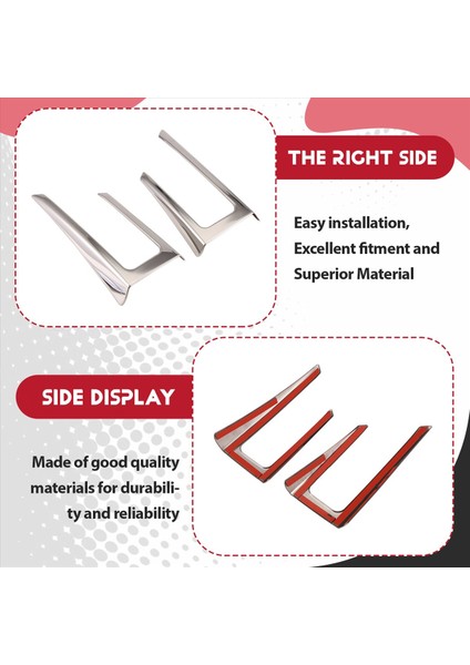 Toyota A200A/210A Paslanmaz Çelik Araba Sis Lambası Kapağı Trim Arka Reflektör Garnitür Tampon Spot Işık Aksesuarları (Yurt Dışından) indirimleri