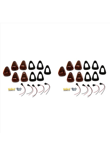 10 Packs Kabin Markeri Işık Amber Lens Çatı Çalışma Işık (Yurt Dışından)