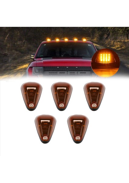 10 Packs Kabin Markeri Işık Amber Lens Çatı Çalışma Işık (Yurt Dışından) fiyatları