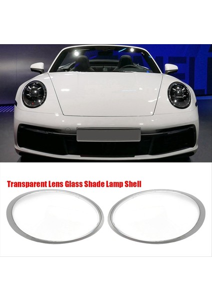 Araba Far Gölgesi Porsche Için Sol Ön Açık Lens Kapağı 991 911 Targa/carrera 2012-2018 Şeffaf Gri Kenar (Yurt Dışından) modelleri