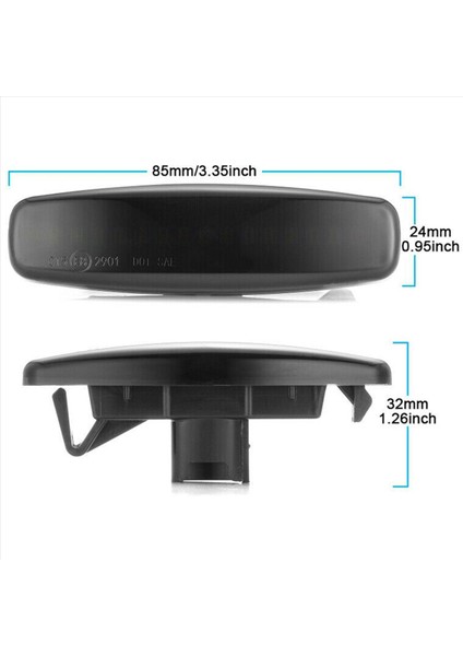 2x LED Dinamik Dönüş Sinyali Işık Yan Işaretçi Infiniti EX25 EX35 EX37 FX35 FX37 G25 G35 Q40 Q60 Q70 QX50 (Yurt Dışından) fırsatları