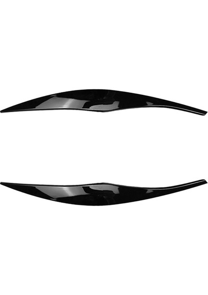 Bmw 3 Serisi E90 E91 320I 330I 2005-2012 Ön Far Kapağı Garnitür Şerit Kaş Kapağı Kaplama Etiketi Parlak Siyah (Yurt Dışından)