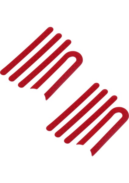 8x Ön Arka Tekerlek Kapağı Koruyucu Kabuk Xiaomi Mijia M365 Elektrikli Scooter Kaykay Için Yansıtıcı Çıkartma (Yurt Dışından)