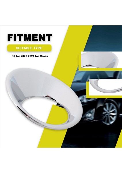 Toyota Için Ön Sis Lambası Işık Kapağı 2020 2021 Corolla Cross Car Styling Abs Chrome (Yurt Dışından) fırsatları