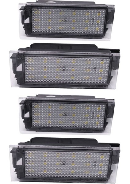 4pcs Araba LED Numaralı Plaka Plaka Işığı Renault Megane (Yurt Dışından)