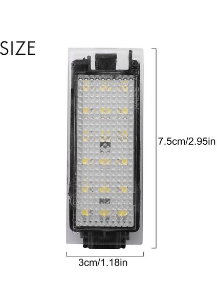 4pcs Araba LED Numaralı Plaka Plaka Işığı Renault Megane (Yurt Dışından) fiyatları