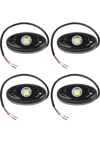 4pcs 9led Süper Parlak Kaya Işık Kiti LED Su Geçirmez LE (Yurt Dışından)