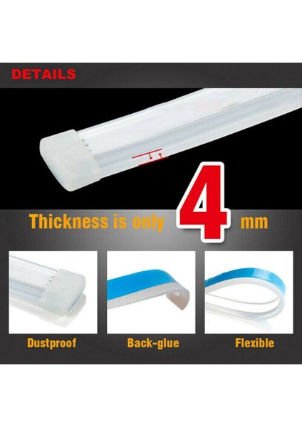 2x Rgb Uygulama Kontrolü 60CM LED Drl Gündüz Çalışma Şeridi Işık Dönüş Sinyal Fren Yan Araba Işıkları Far Oto Aksesuarları (Yurt Dışından) modelleri