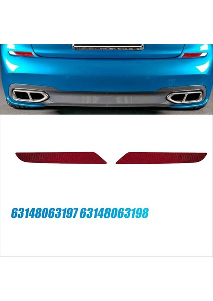Sağ Arka Reflektör Trim Işığı 63148063198 Bmw 7 Serisi G11 G12 2015-2019 Arka Tampon Fren Lambası Reflektör (Yurt Dışından) modelleri