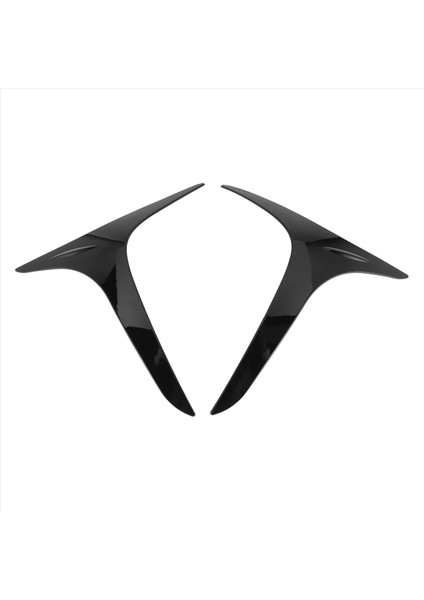 Toyota Yaris Için Cross 2020 2021 2022 Araba Ön Sis Farları Lamba Şeritleri Trim Kapak Çıkartma Araba Stil Parlak Siyah (Yurt Dışından)