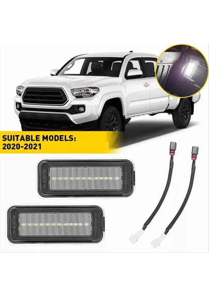 Toyota Tacom2 Adet Beyaz LED Arka Gövde Işığı 2020-20 (Yurt Dışından)