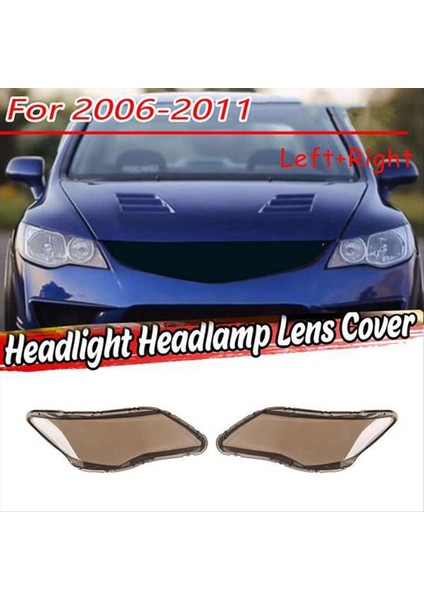 Duman 2 Pcs Araba Sol ve Sağ Far Gölgeleri Far Kabukları Honda Civic Fd 2006-2012 Için Far Lens Kapağı (Yurt Dışından) fiyatları