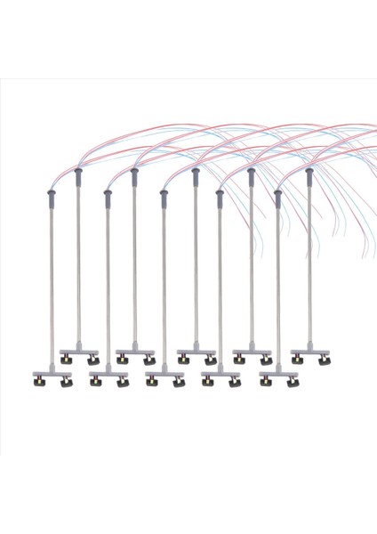 10PCS 2led Street Lambası 1 100 Ho Ölçekli Sokak Işık Ma (Yurt Dışından) modelleri
