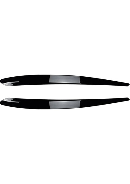 Araba Parlak Siyah Farlar Kaş Far Trim Kapağı SkodSup (Yurt Dışından)