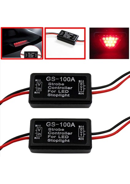 3x Araba GS-100A LED Fren Işığı Flaş Denetleyicisi (Yurt (Yurt Dışından) fiyatları