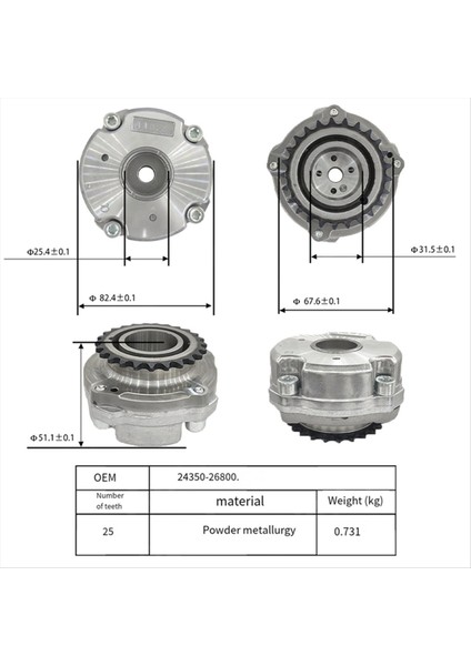 Kıa Slk Rıo Ex Lx Sx Hyundaı Accent 1 6l 24350-26800 2435026800 (Yurt Dışından) fiyatları