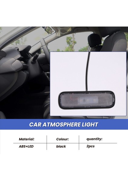 2pcs Araba Işığı LED Atsfer Işık Dekorasyon Lambası O (Yurt Dışından) indirimleri