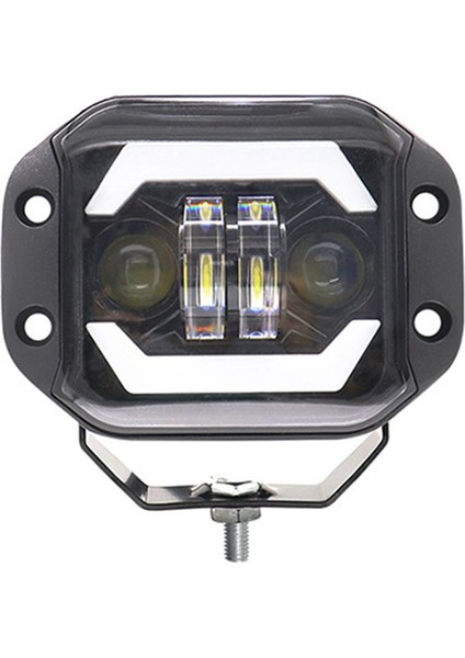 5 Inç Araba LED Iş Işıkları Angel Gözler Kare Spotlar Ön (Yurt Dışından)