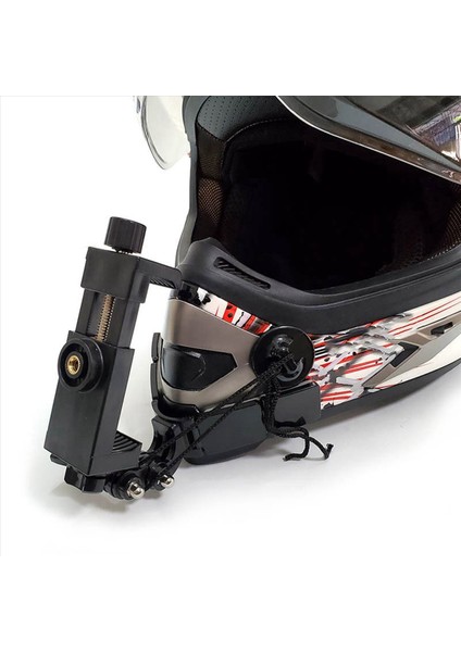 2x Tuyu Motosiklet Kask Çene Montaj Kiti Gopro Kahramanı Için 9 8 7 6 Aksiyon Kamera Aksesuarları (Yurt Dışından) fırsatları