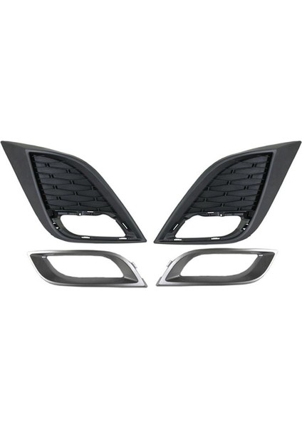 1paır Araç Ön Tampon Sis Izgarası Izgara Sis Lambası Izgara Kapağı Mazda Krom Çerçeveli 3 2011 2011 2011 (Yurt Dışından)