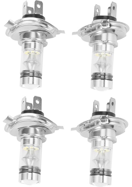 4pcs Yüksek Güçlü LED H4 Hb2 9003 Ampul 100W 20W 20LED Araba Sis Lambası Farlar 6000K Beyaz (Yurt Dışından)
