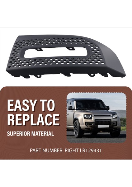 Ön Tampon Sis Lambası Kapağı Land Rover Defender L663 90 110 130 2020-2023 Sağ LR129431 (Yurt Dışından) fırsatları