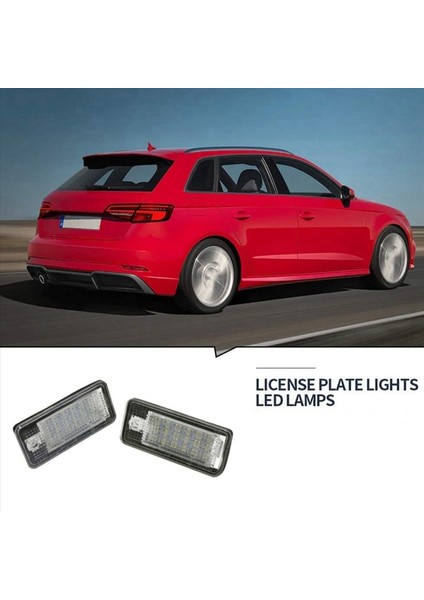 2x Araba LED Lisans Numarası Audi A3 S3 8p A4 B6 B7 A5 A6 4f Q7 A8 S8 C6 Cabriolet (Yurt Dışından) fiyatları